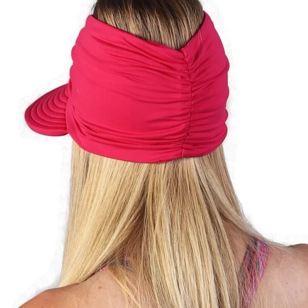 Viseira Moda Praia Hadassa Donna Queen Upf 50+ Carmin
