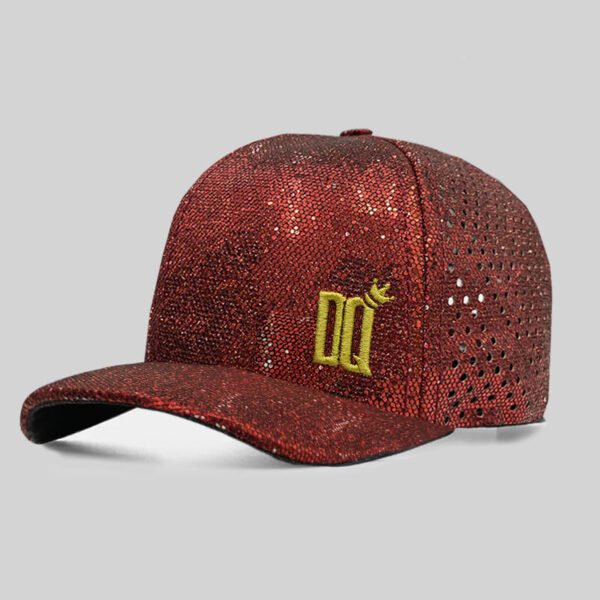 Boné Donna Queen Rabo de Cavalo Glitter vermelho